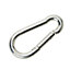 Diall Galvanised Zinc-plated Steel Spring snap hook (L)50mm