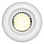 Diall Gloss White Non-adjustable LED Fire-rated Warm white Downlight 5W IP65