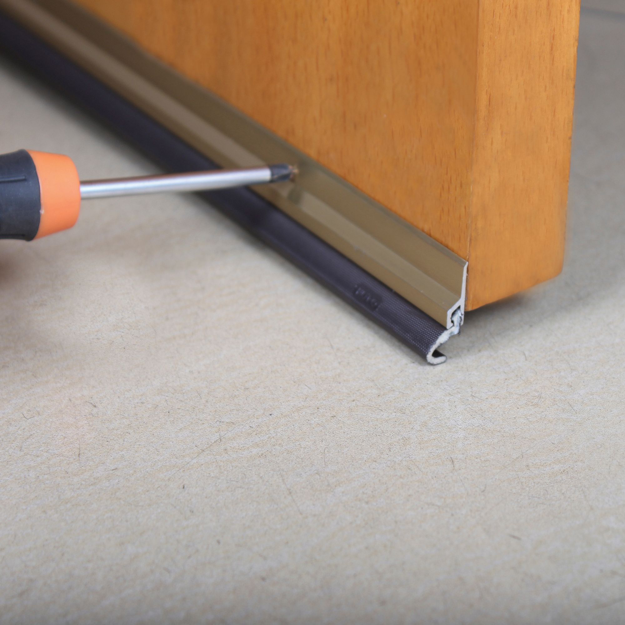 Diall Gold effect PVC Draught excluder, (L)1.05m
