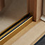 Diall Gold Polyvinyl chloride (PVC) Two part threshold door seal, (L)914mm