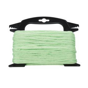 Diall Green Polypropylene (PP) Twisted rope, (L)20m (Dia)4mm