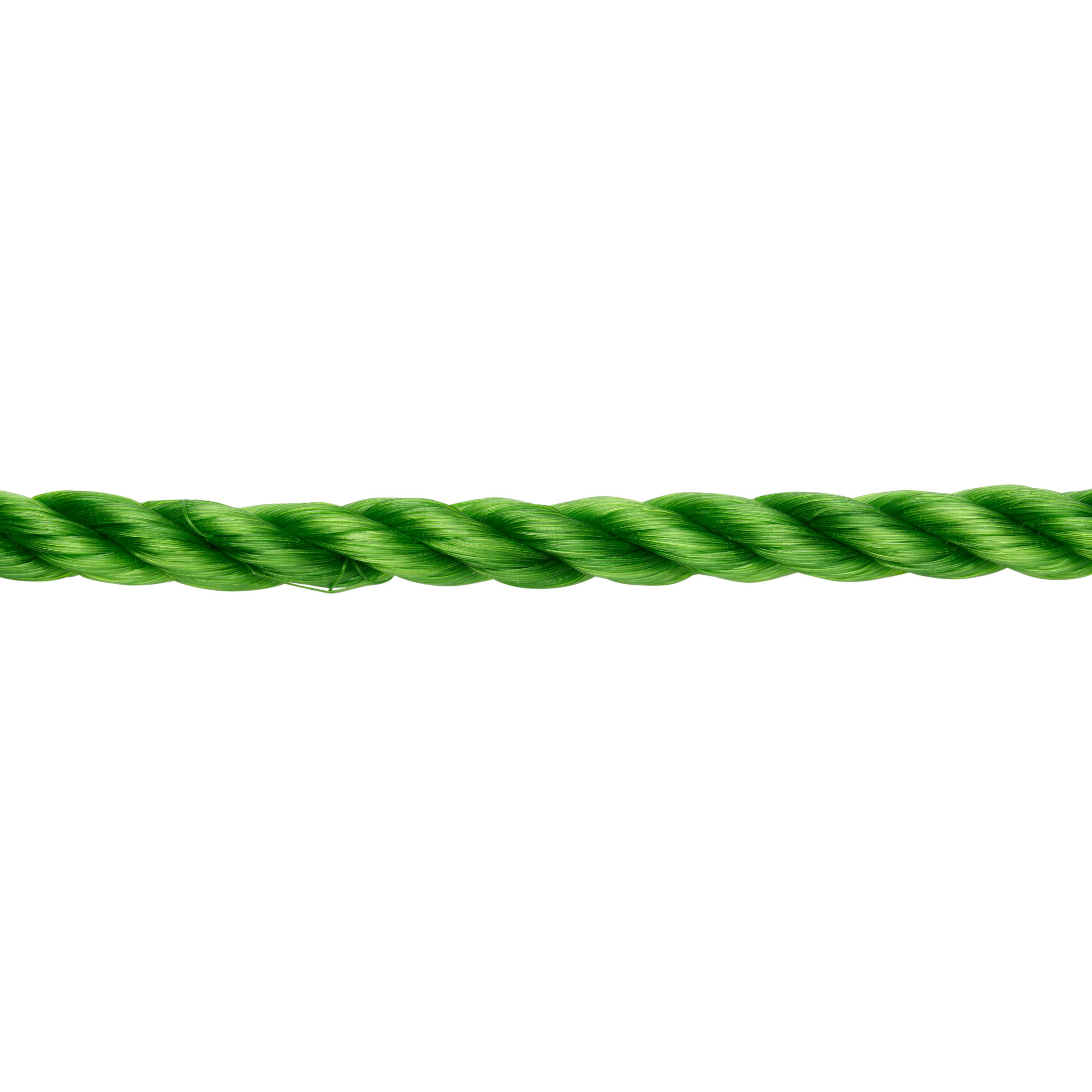 Diall Green Polypropylene (PP) Twisted rope, (L)50m (Dia)10mm