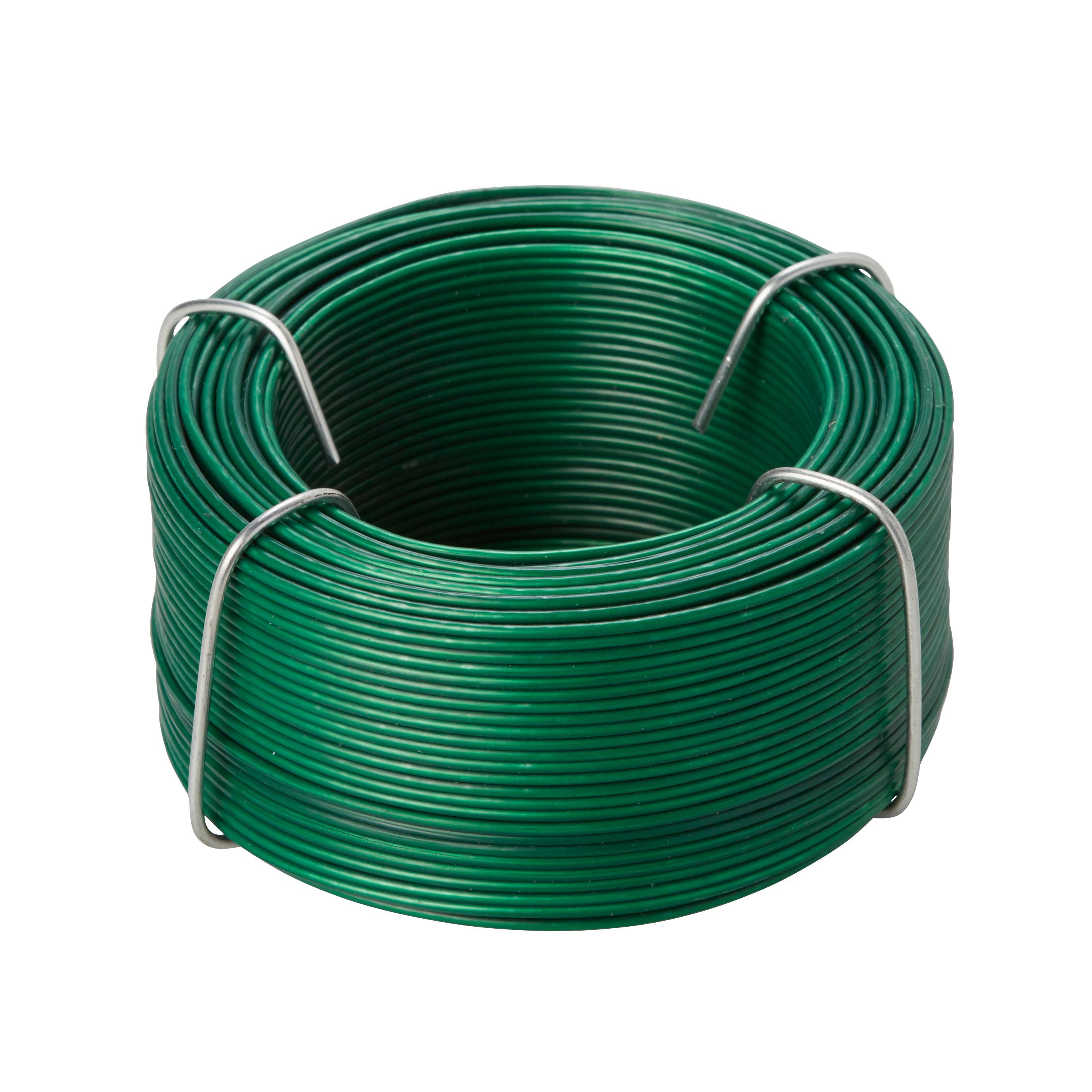 Diall Green PVC & steel Wire, (L)50m (Dia)0.8mm