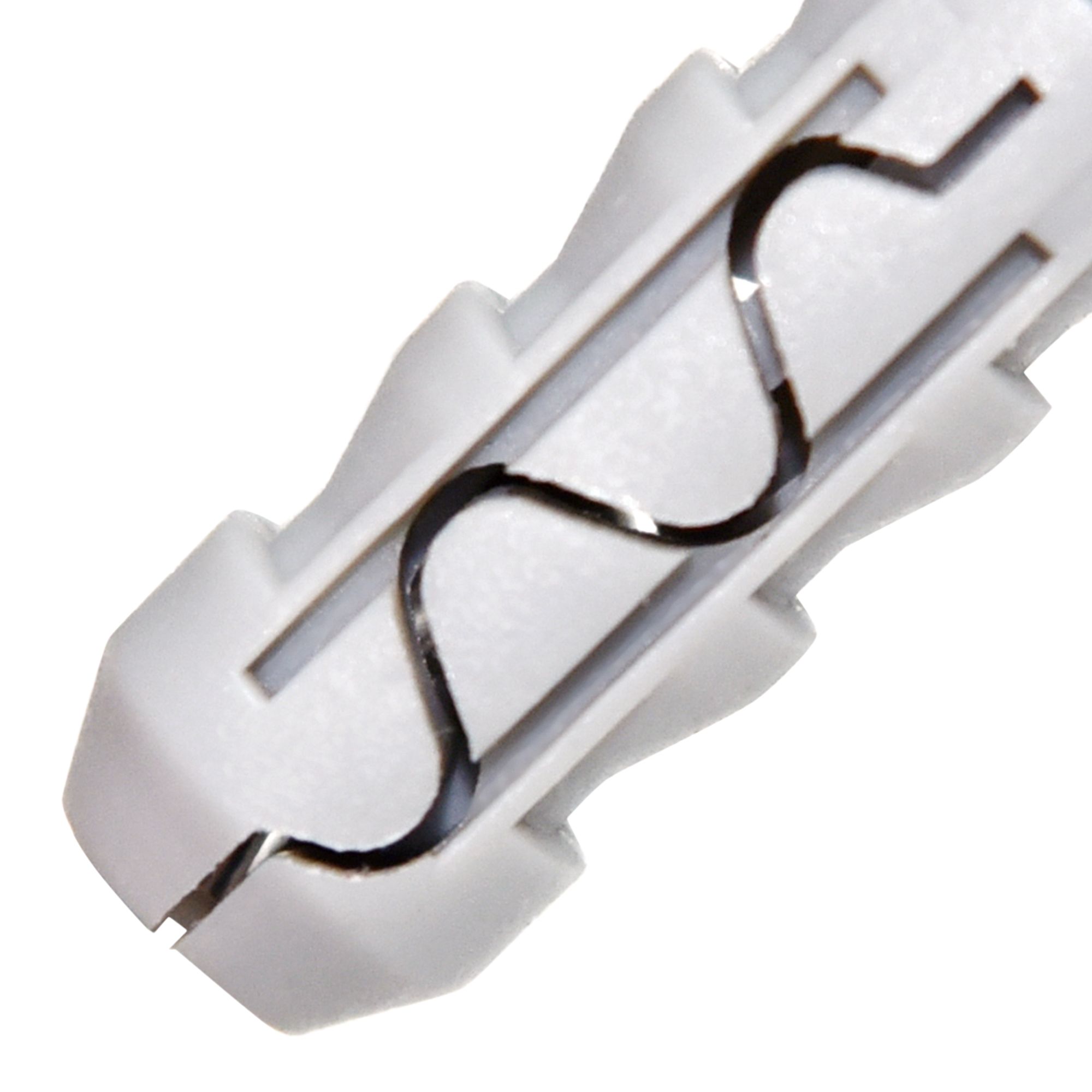 Diall Grey Multi-purpose screw & wall plug (Dia)10mm (L)50mm, Pack of 5
