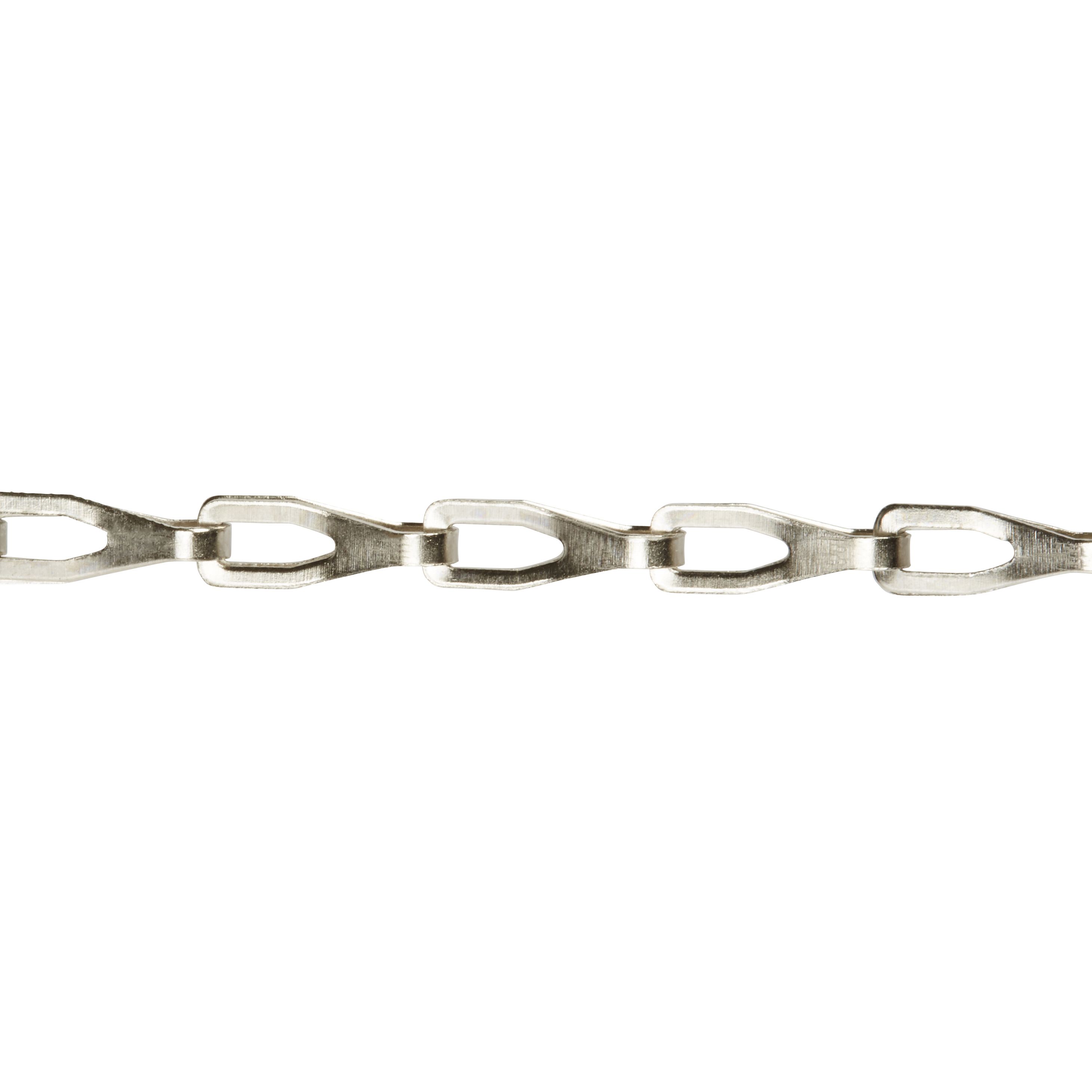 Diall Grey Nickel-plated Steel Sash Signalling Chain, (L)2.5m (Dia)2mm