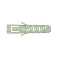 Diall Grey Nylon Wall plug (L)30mm (Dia)6mm, Pack of 100