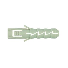 Diall Grey Nylon Wall plug (L)40mm (Dia)8mm, Pack of 100