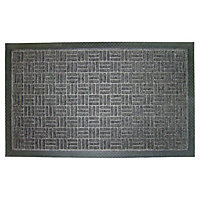 Diall Grey Rectangular Door mat, 75cm x 45cm