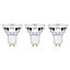 Diall GU10 3.6W 345lm Clear Reflector spot Neutral white LED Light bulb, Pack of 3