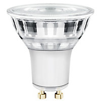 Diall GU10 5.7W 540lm Clear Reflector spot Warm white LED Dimmable Light bulb