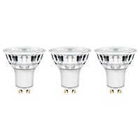 Diall GU10 5W 345lm Reflector Warm white LED Light bulb, Pack of 3