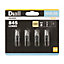 Diall GY6.35 40W Capsule Halogen Dimmable Light bulb, Pack of 4
