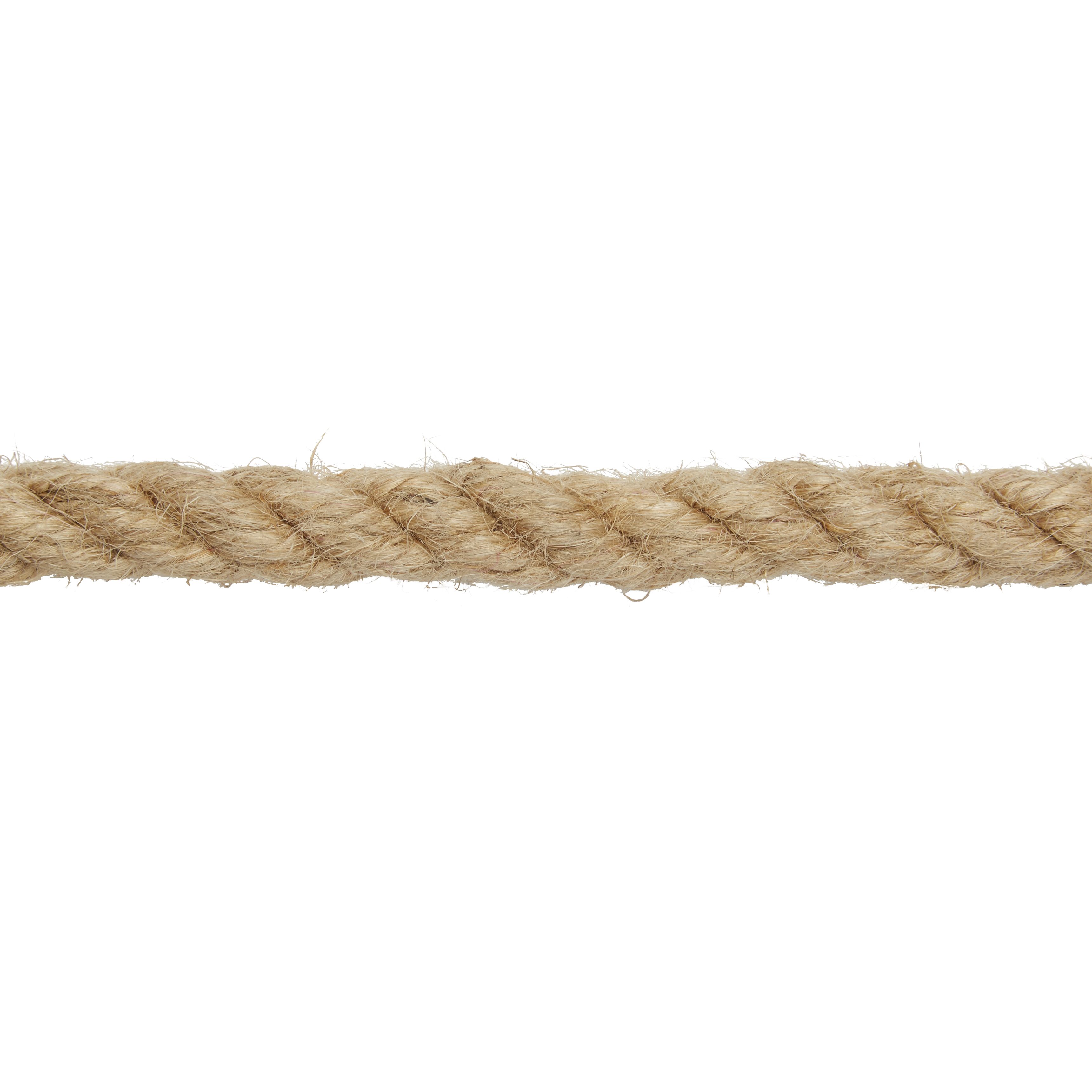 Diall Hemp Twisted rope, (L)10m (Dia)14mm