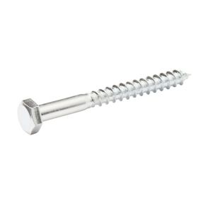 Diall Hex Zinc-plated Carbon steel Coach screw (L)60mm, Pack of 200