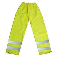 Diall Hi-vis yellow Waterproof Trousers W26.8" L30"