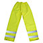 Diall Hi-vis yellow Waterproof Trousers W26" L29"