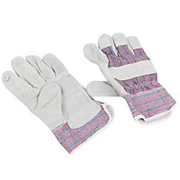 Diall Leather & polyester Rigger Gloves