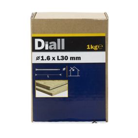 Diall Lost head nail (L)30mm (Dia)1.6mm, Pack