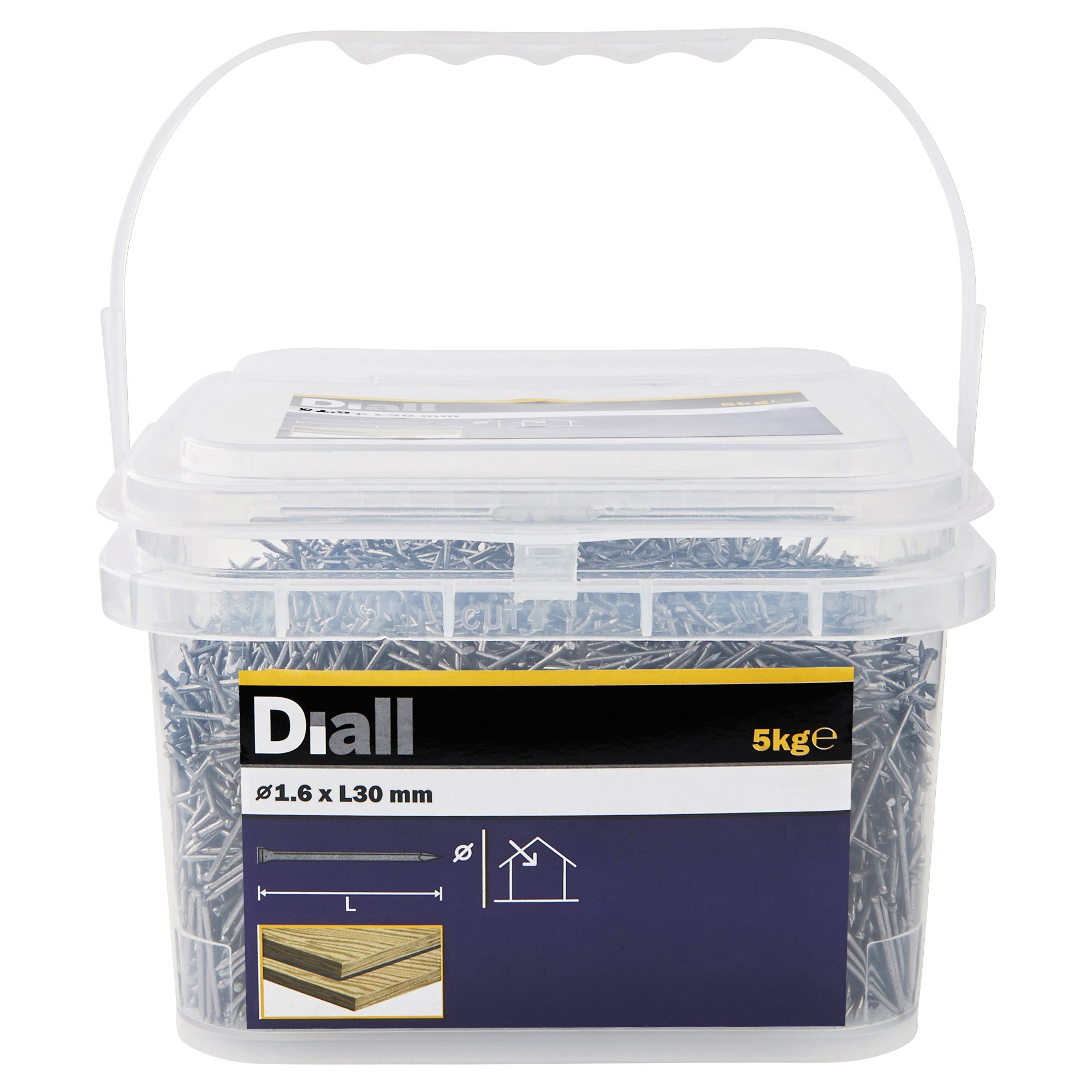 Diall Lost head nail (L)30mm (Dia)1.6mm, Pack