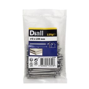 Diall Lost head nail (L)50mm (Dia)3mm, Pack