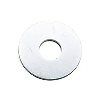 Diall M10 Carbon steel Flat Washer, (Dia)10mm, Pack of 100