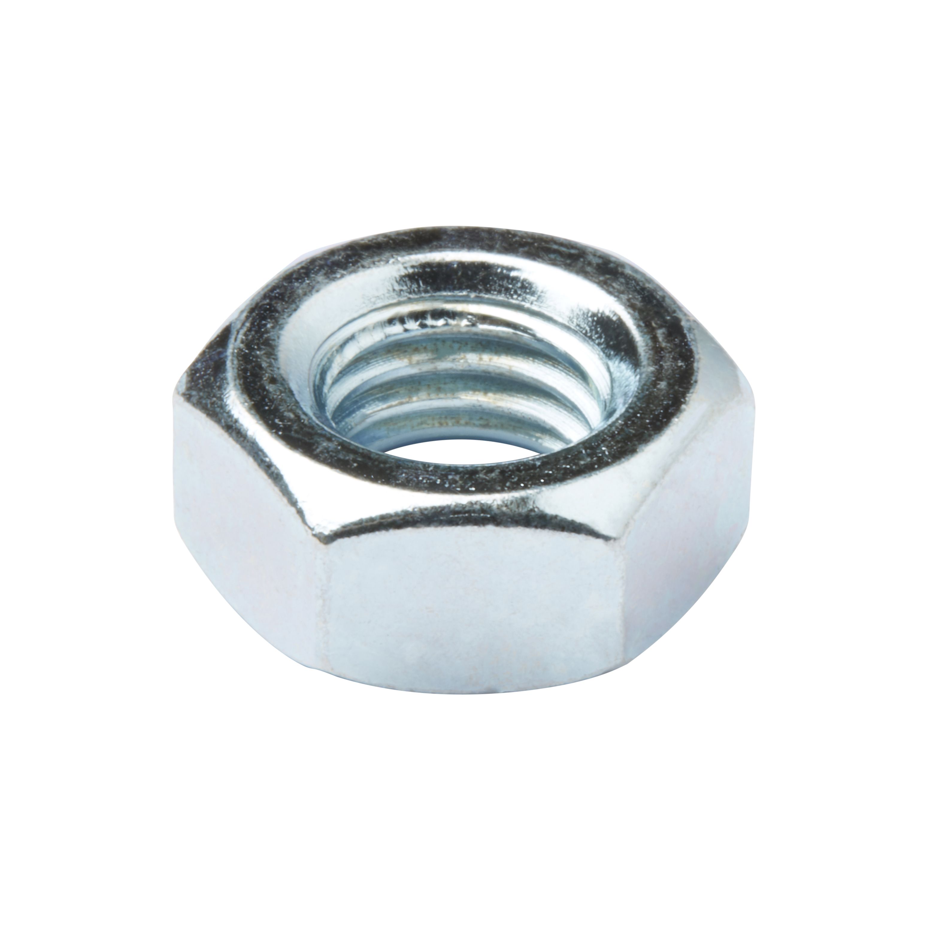 Diall M10 Carbon steel Hex Nut, Pack of 20