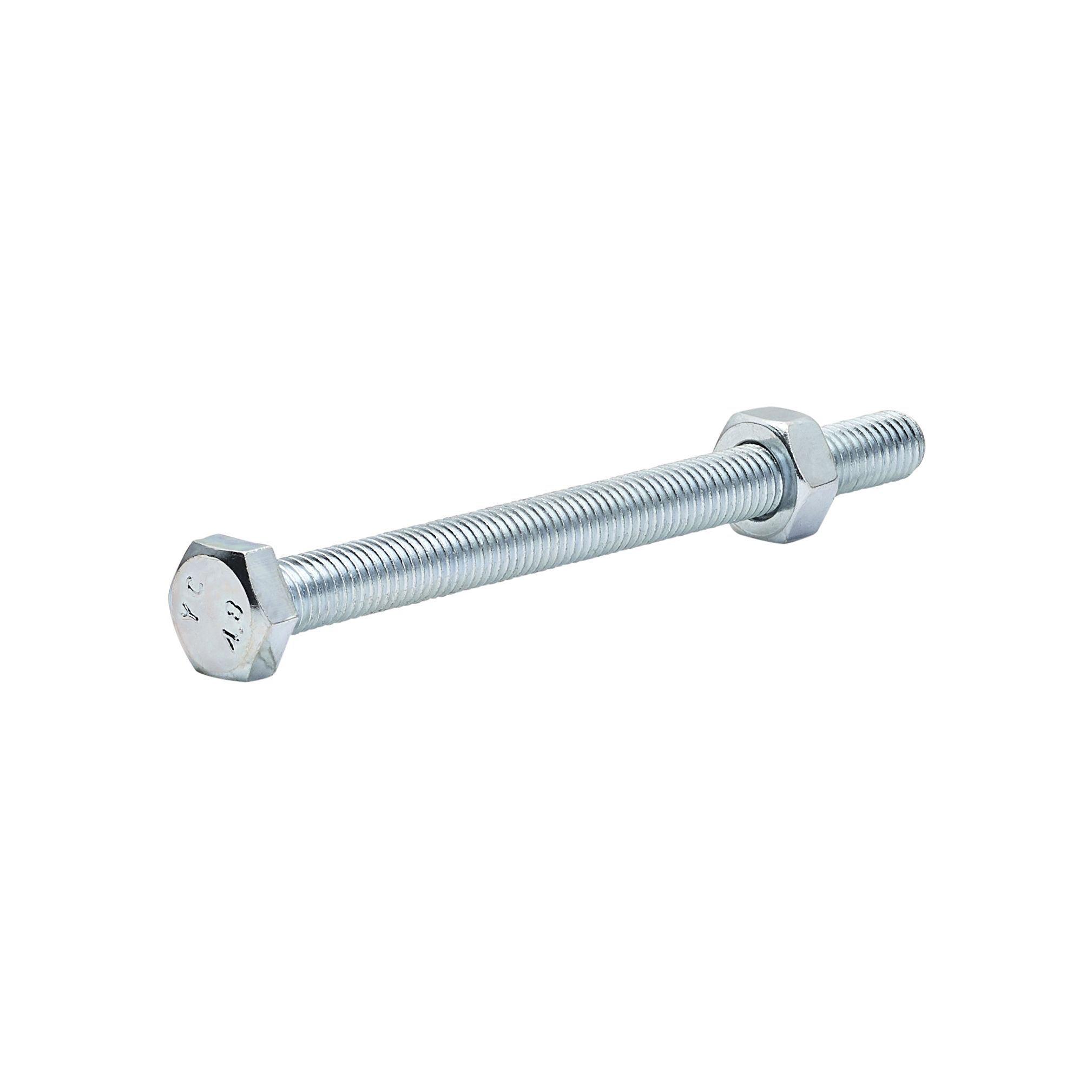 Diall M10 Coach bolt & nut (L)120mm, Pack of 5