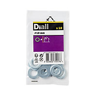 Diall M10 Steel Shakeproof Washer, Pack of 10
