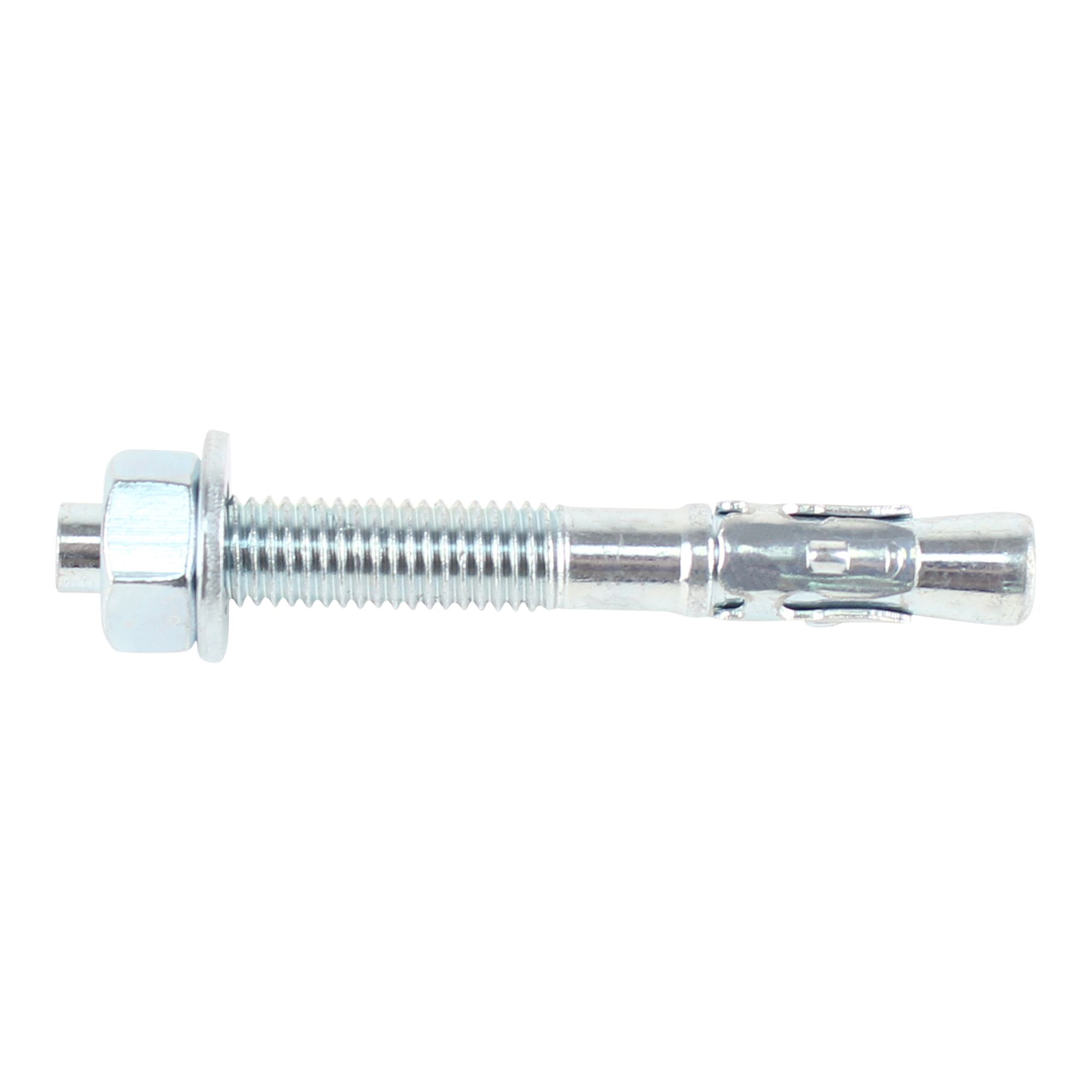 Diall M10 Steel Through bolt, nut & washer (L)100mm, Pack of 4