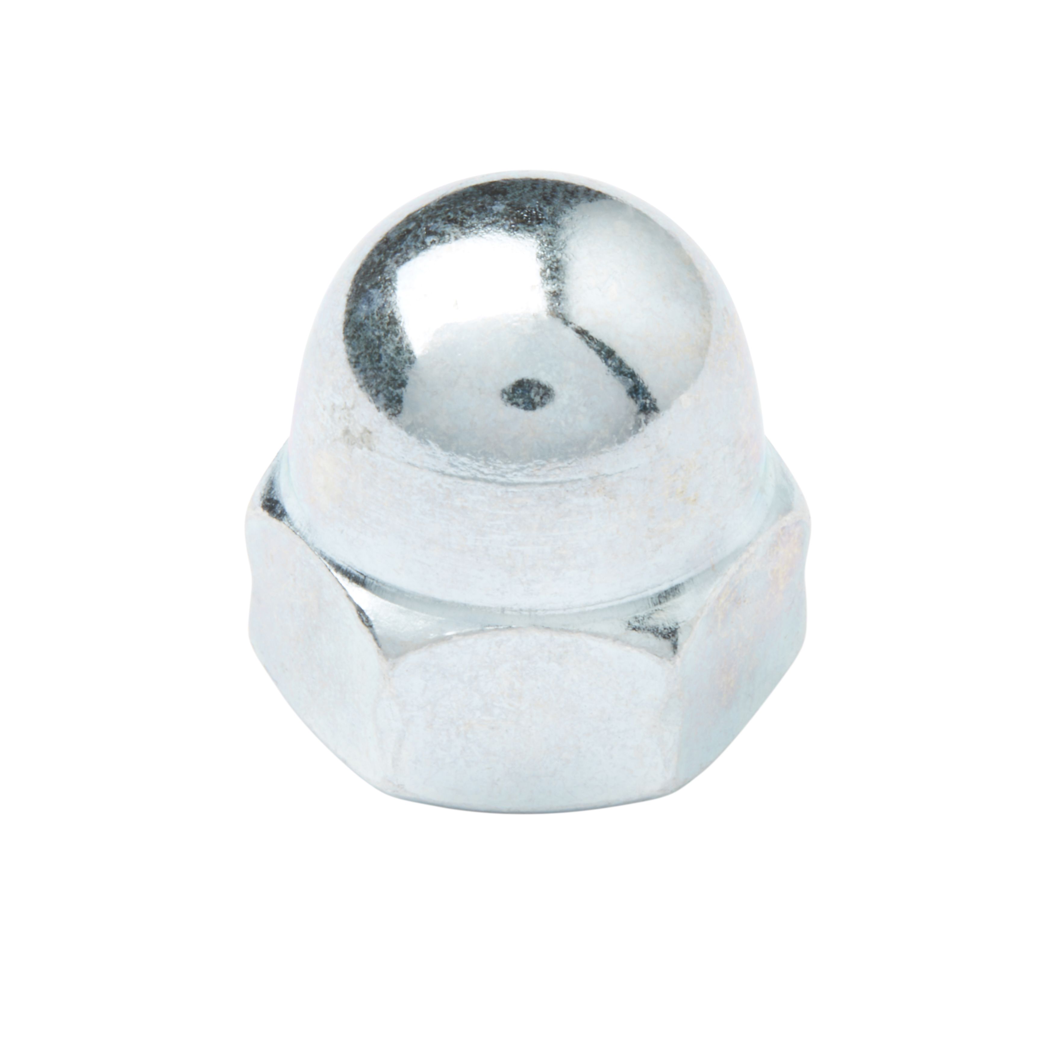 Diall M12 Carbon steel Dome Nut, Pack of 10