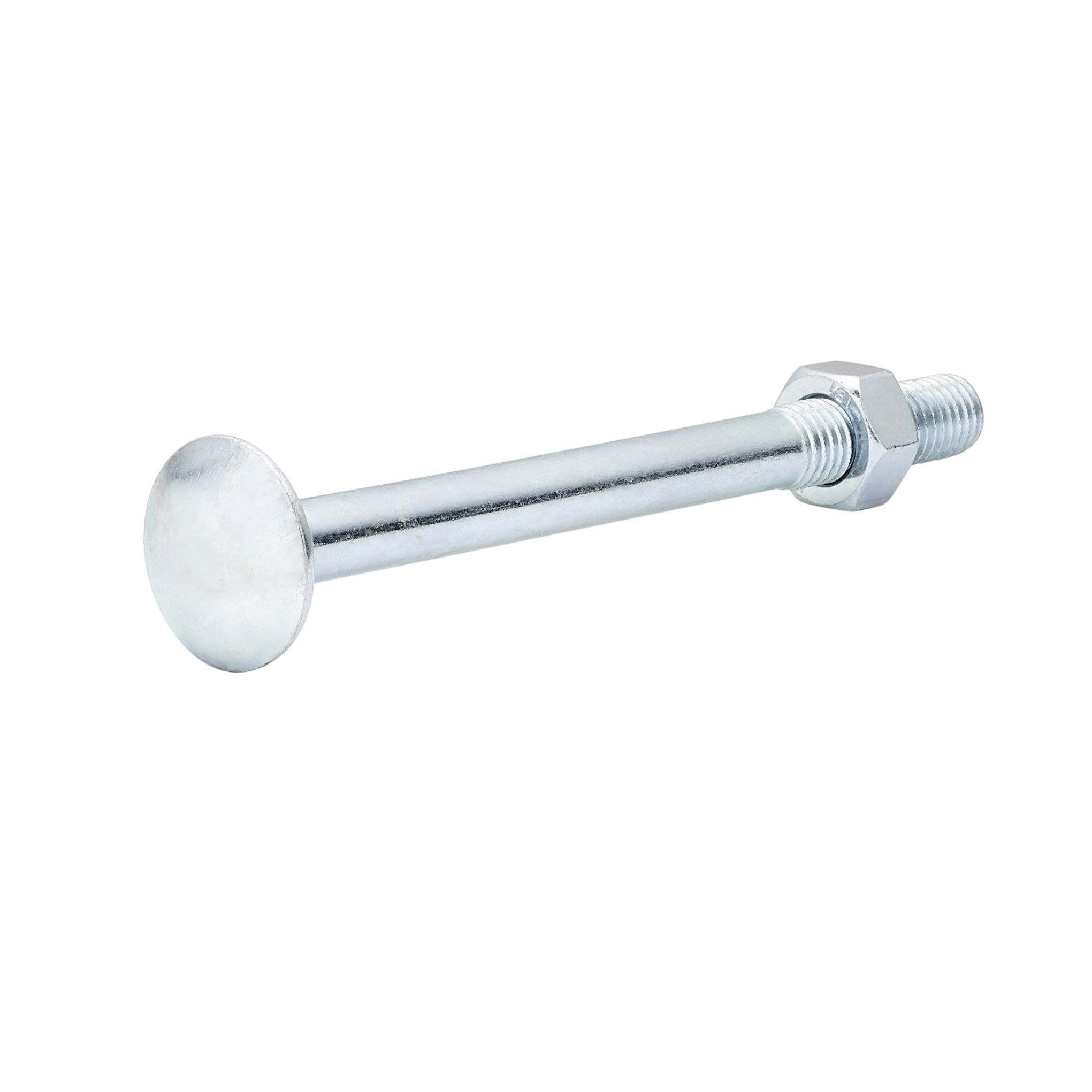 Diall M12 Coach bolt & nut (L)140mm, Pack of 5