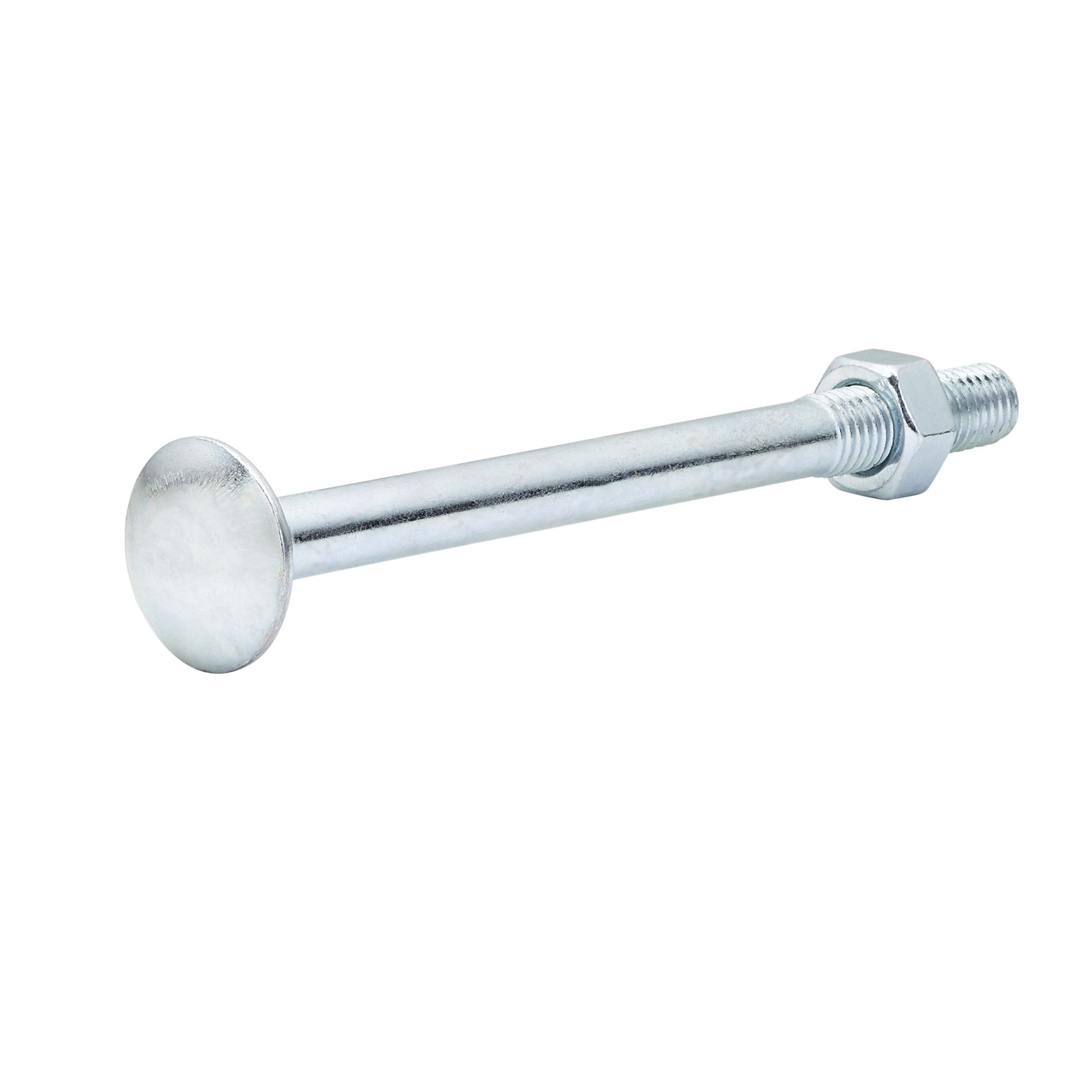 Diall M12 Coach bolt & nut (L)150mm, Pack of 5
