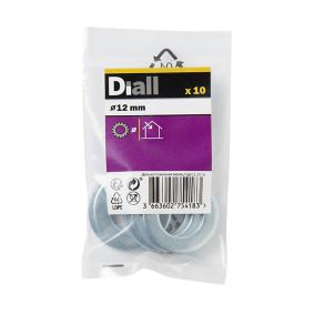 Diall M12 Steel Shakeproof Washer, Pack of 10