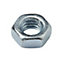 Diall M4 Carbon steel Hex Nut, Pack of 20