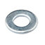 Diall M4 Carbon steel Medium Flat Washer, (Dia)4mm, Pack of 20