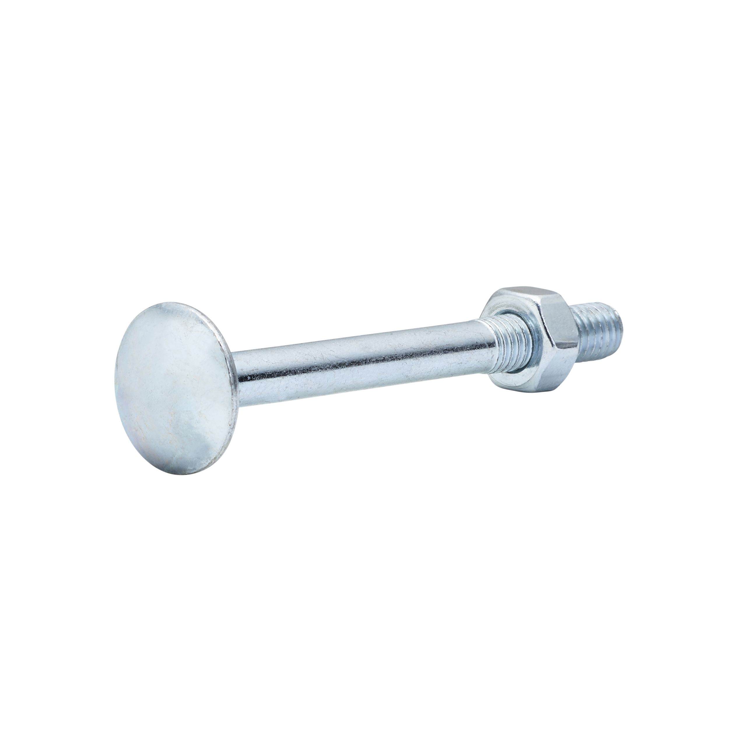 Diall M6 Coach bolt & nut (L)60mm, Pack of 10