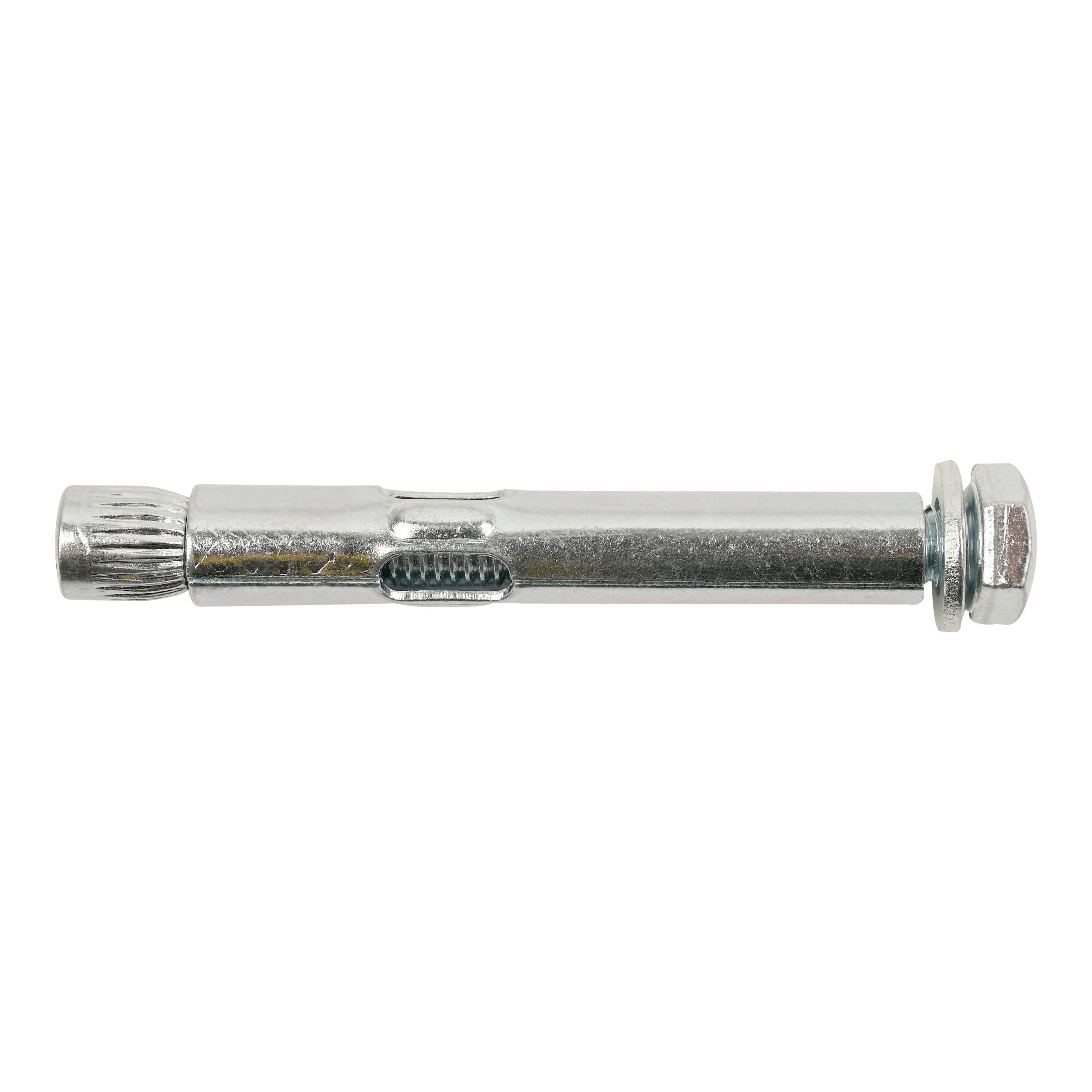 Diall M6 Hex Carbon steel Zinc-plated Sleeve anchor (L)60mm, Pack of 6