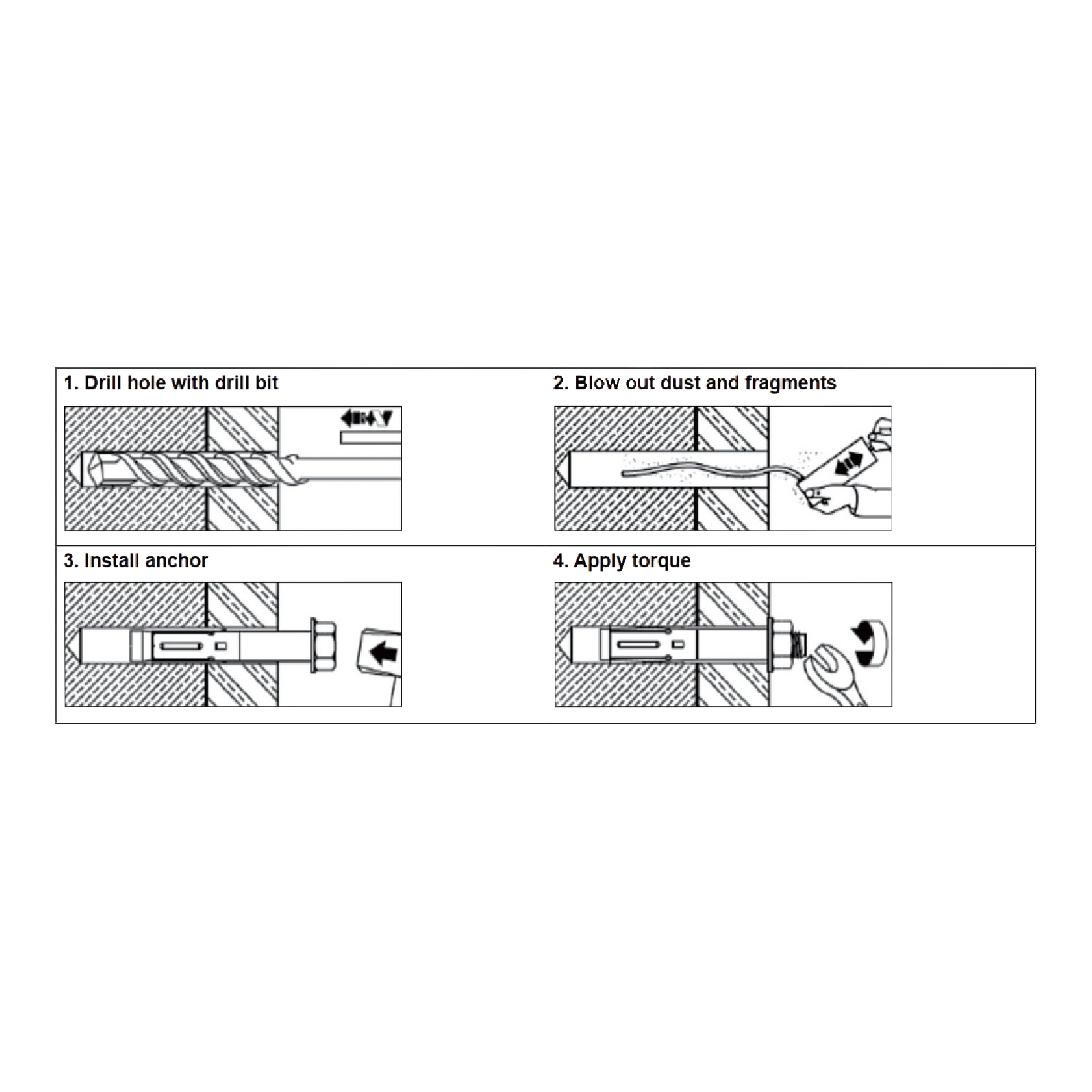 Diall M6 Hex Carbon steel Zinc-plated Sleeve anchor (L)60mm, Pack of 6