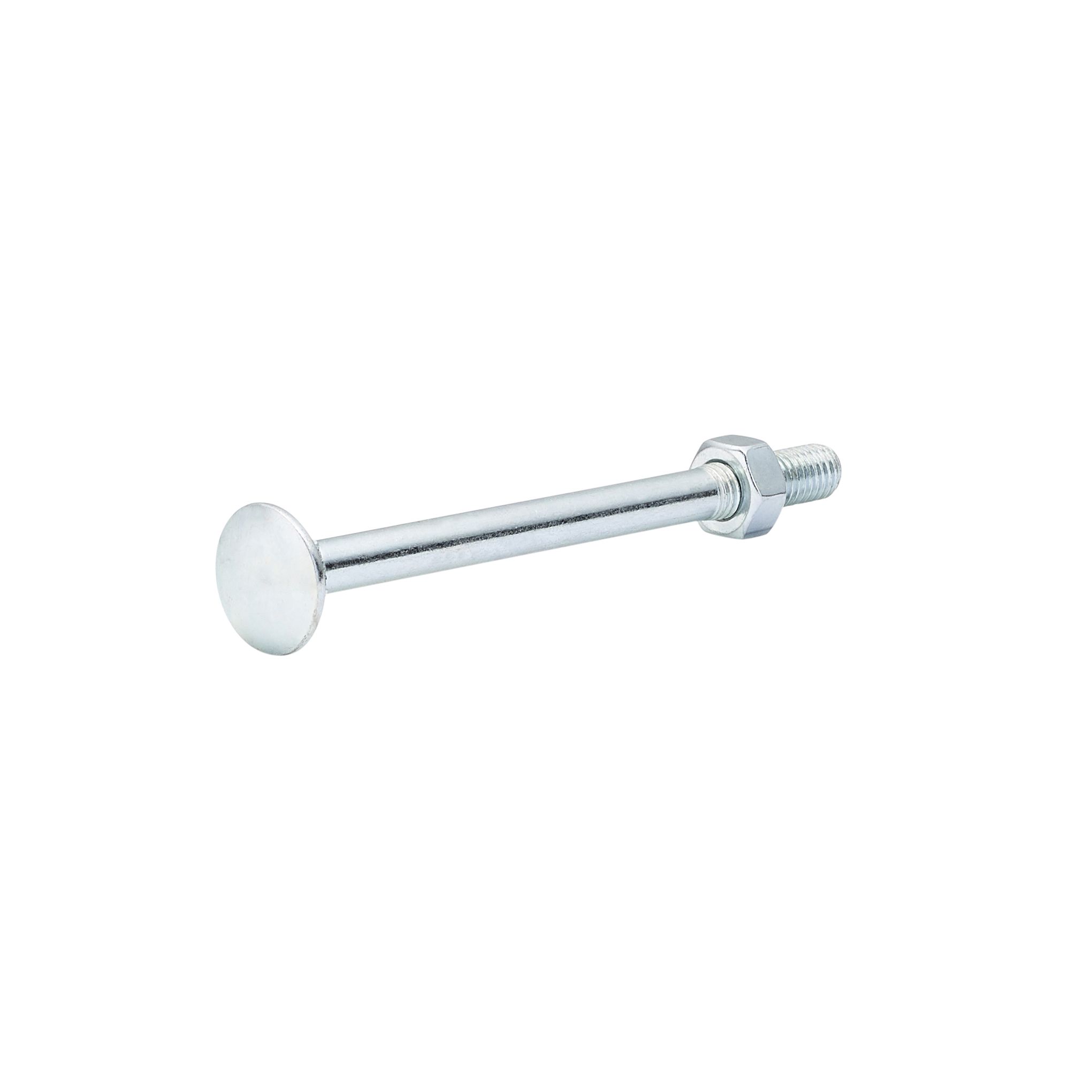 Diall M8 Coach bolt & nut (L)100mm, Pack of 10