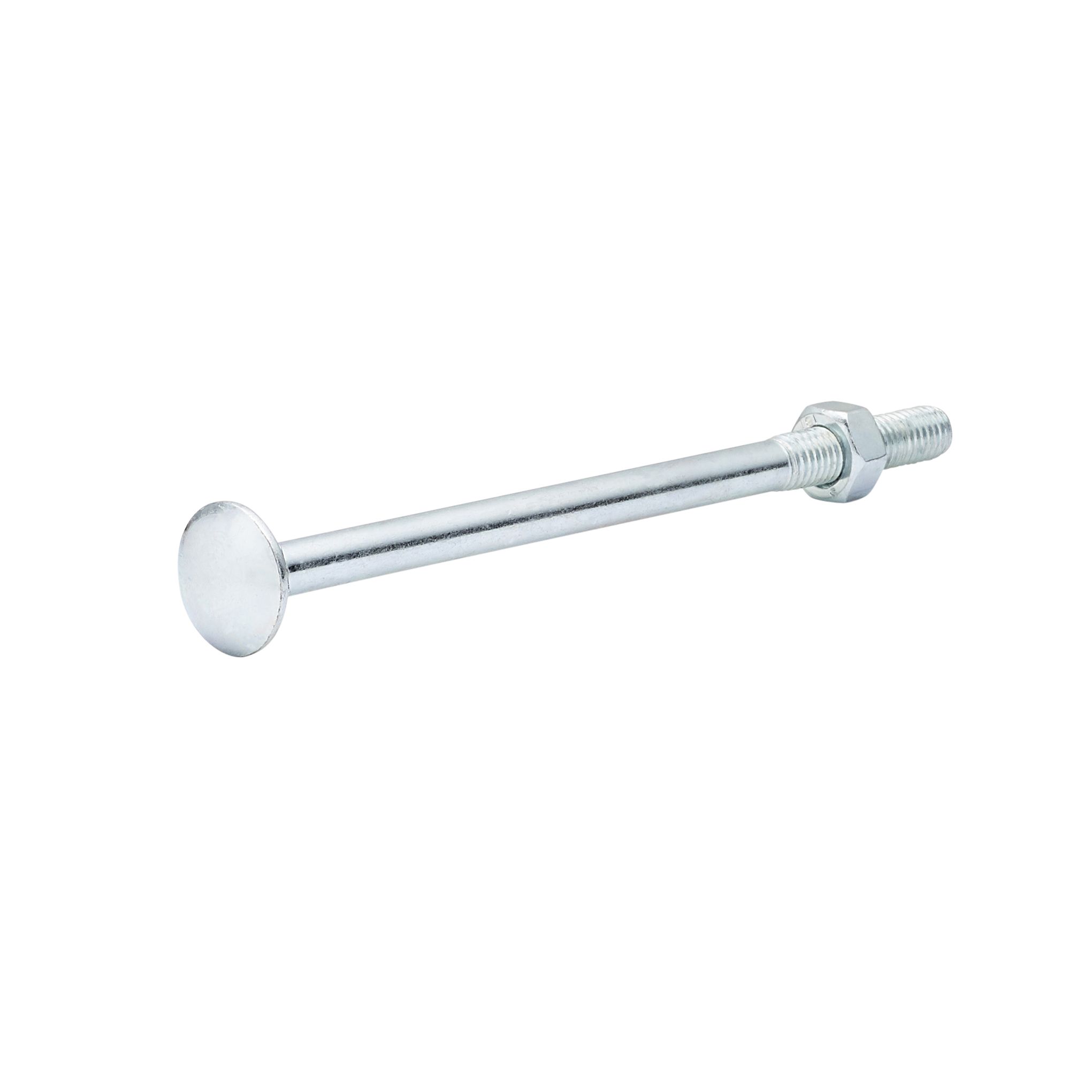 Diall M8 Coach bolt & nut (L)130mm, Pack of 5