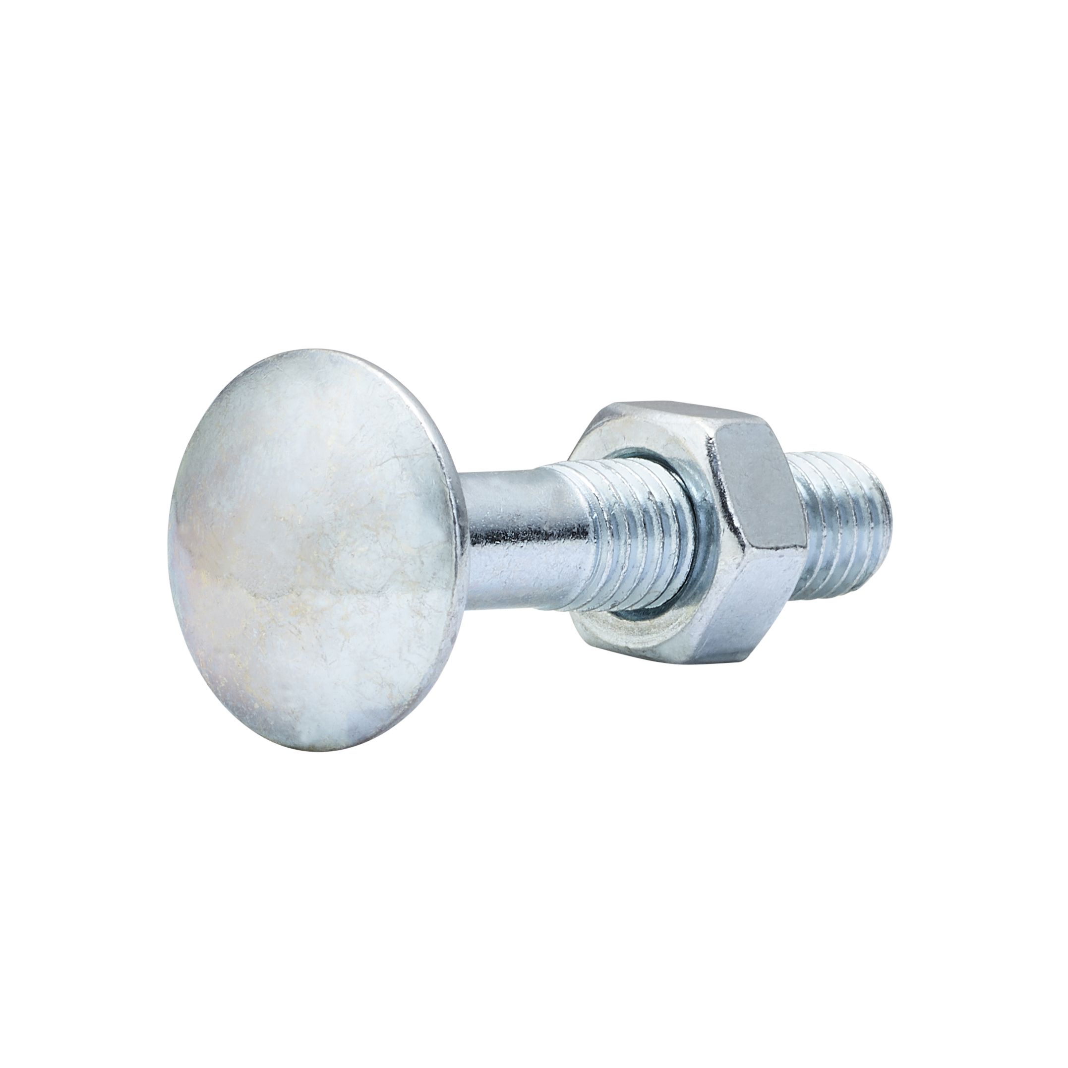Diall M8 Coach bolt & nut (L)40mm, Pack of 10