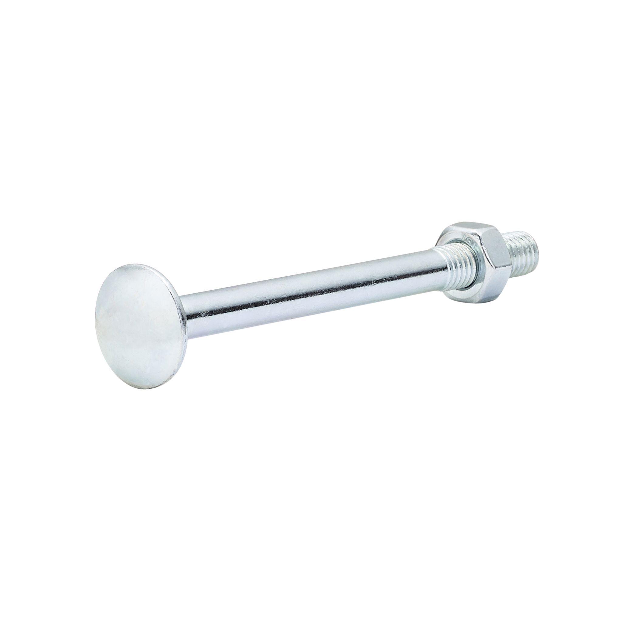 Diall M8 Coach bolt & nut (L)90mm, Pack of 10