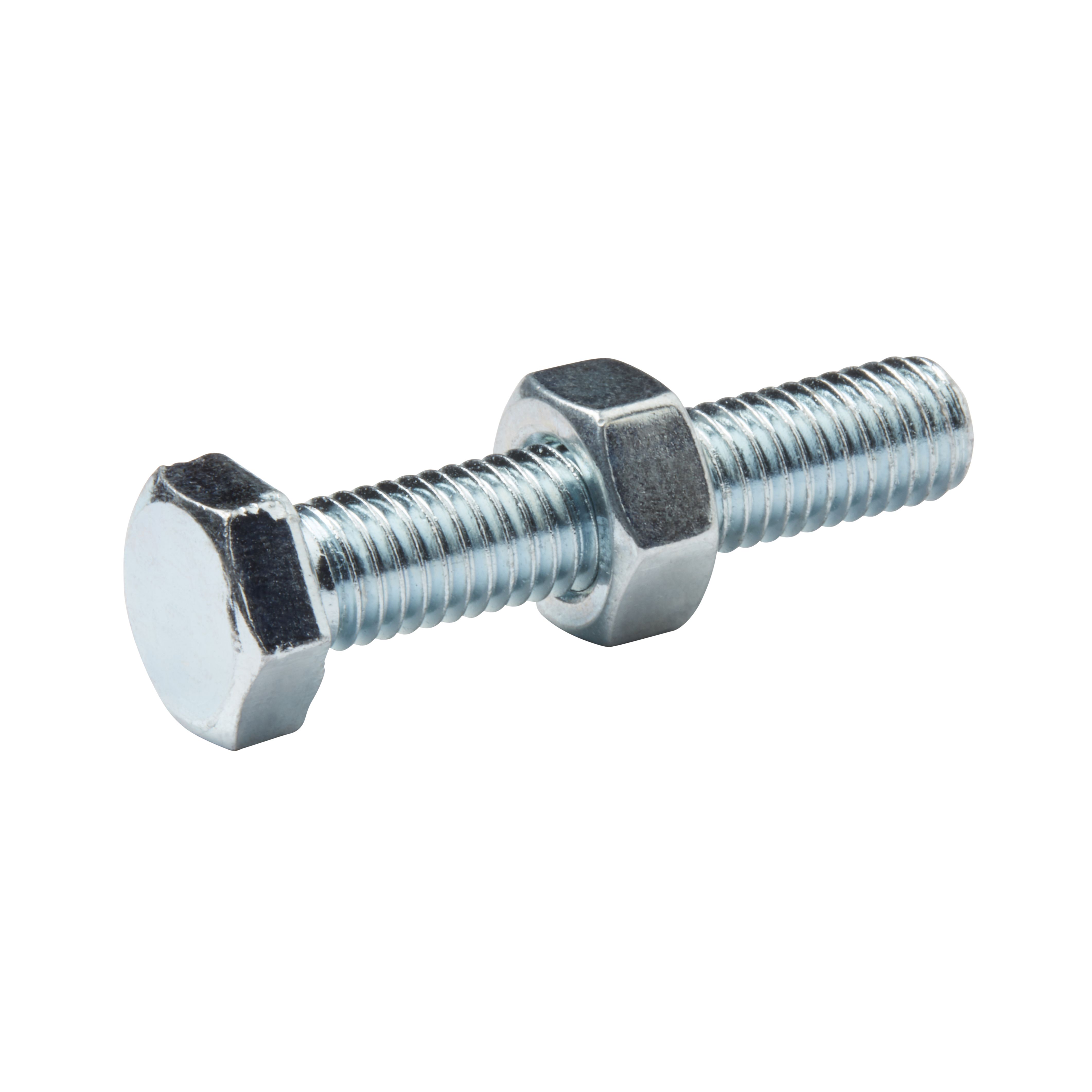 Diall M8 Hex Carbon steel (grade 5.8) Bolt (L)40mm
