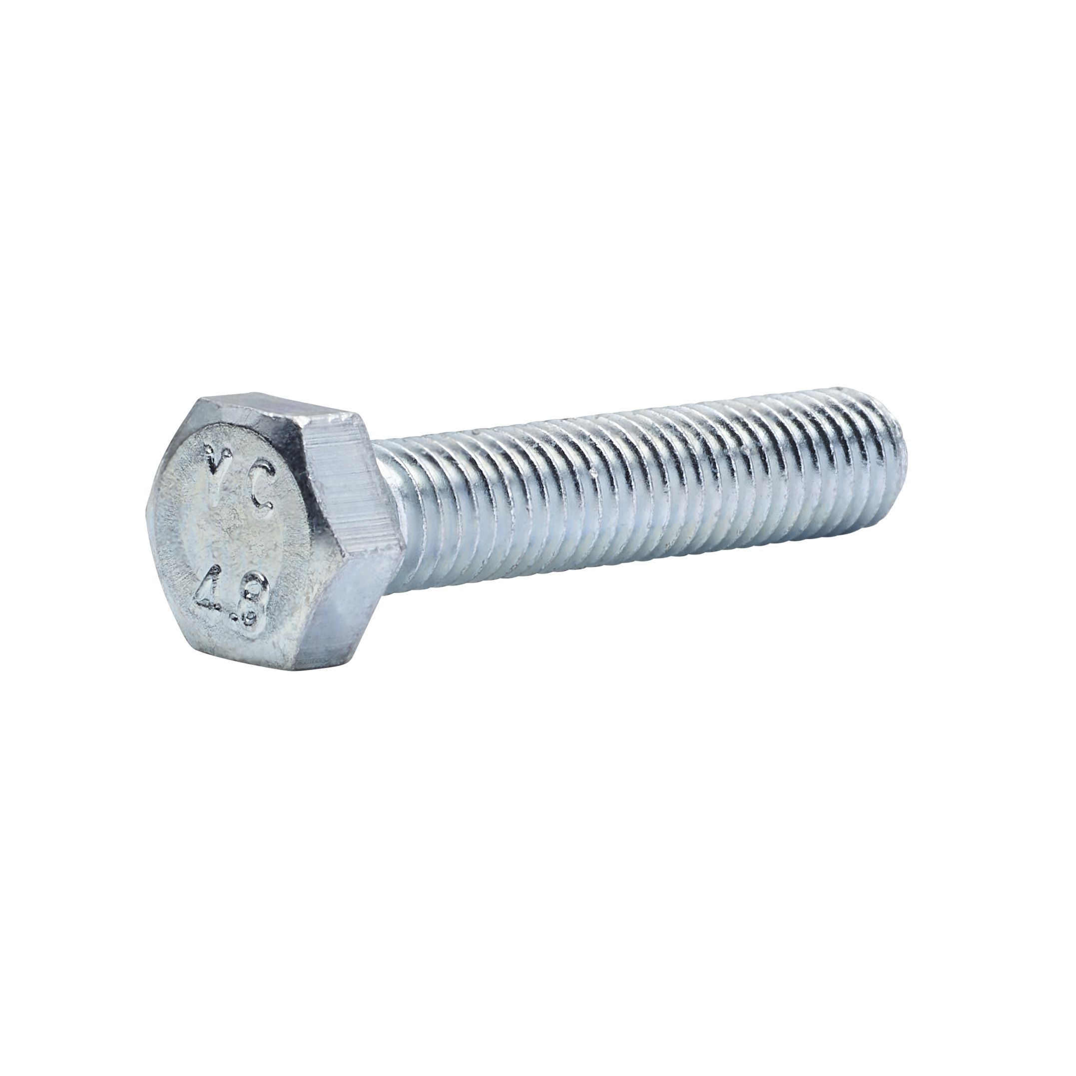 Diall M8 Hex Carbon steel (grade 5.8) Bolt & nut (L)40mm, Pack of 100