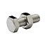 Diall M8 Hex Stainless steel Bolt & nut (L)25mm, Pack of 10