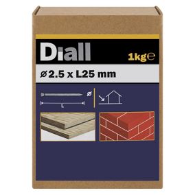 Diall Masonry nail (L)25mm (Dia)2.5mm, Pack