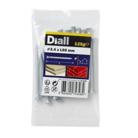 Diall Masonry nail (L)60mm (Dia)3.4mm 125g, Pack