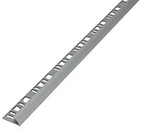 Diall Matt 9mm Round edge Aluminium External edge tile trim