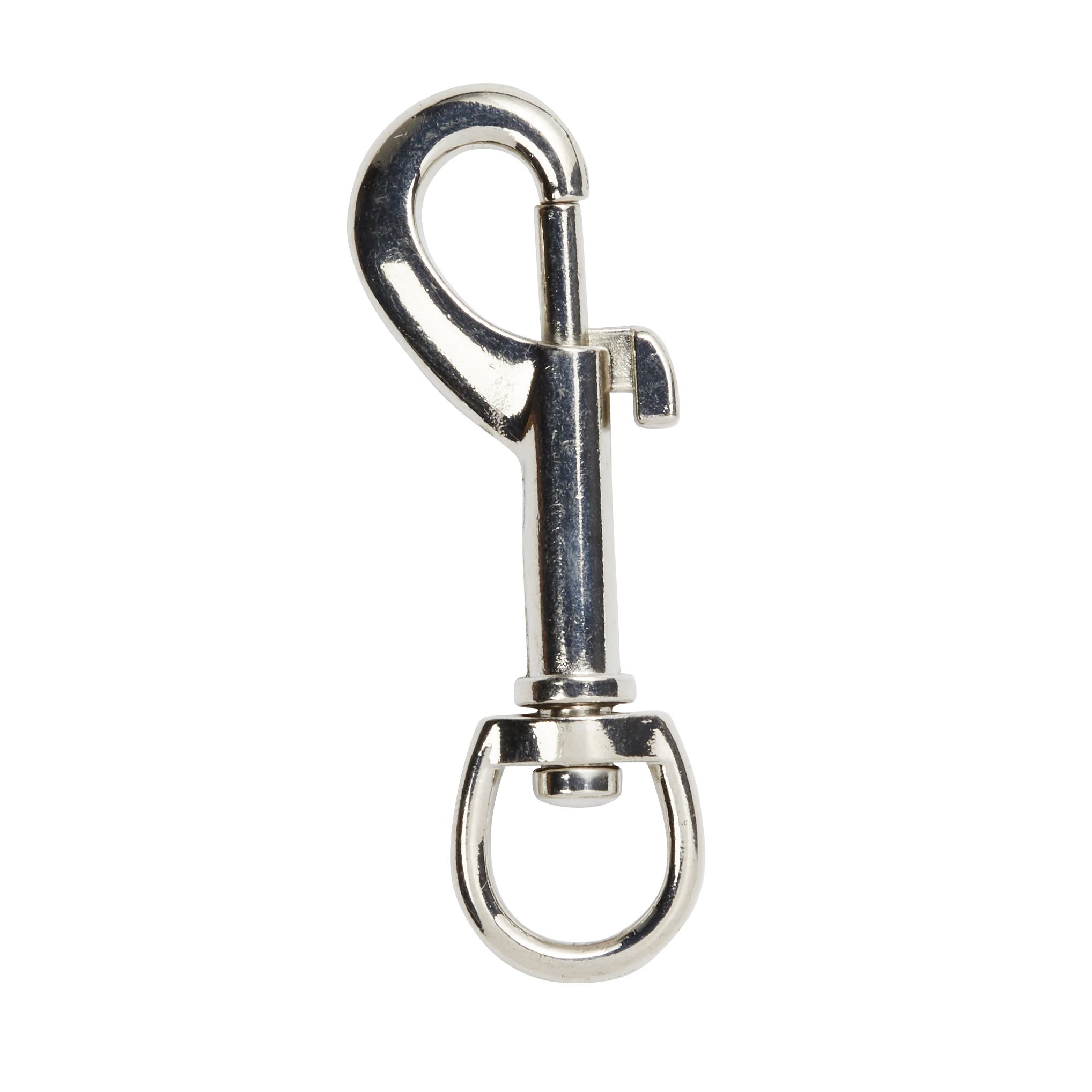 Diall Nickel-plated Zinc alloy Swivel snap hook (L)67mm