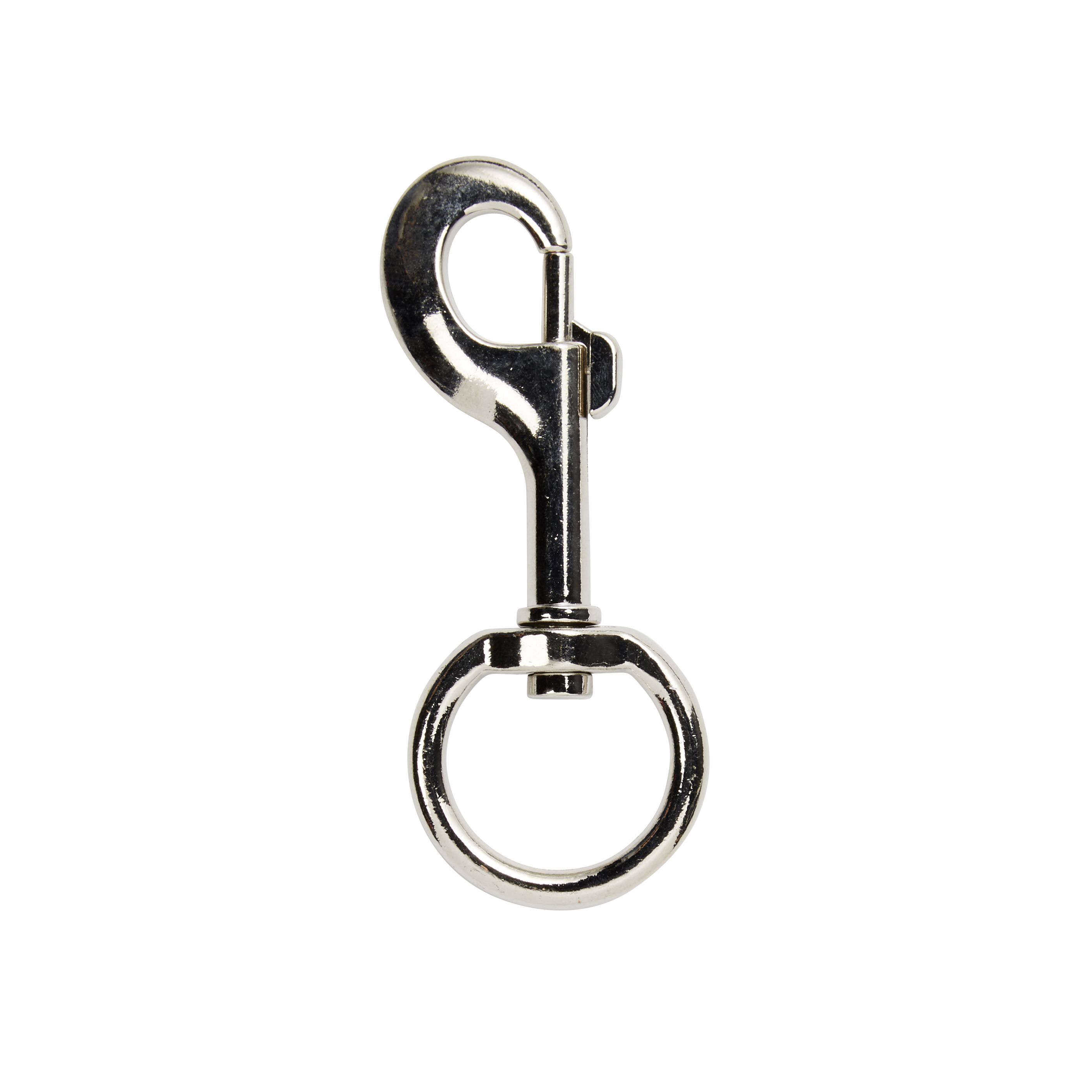 Diall Nickel-plated Zinc alloy Swivel snap hook (L)90mm